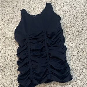 Phones Shear women’s M Black Ruched Tank Top